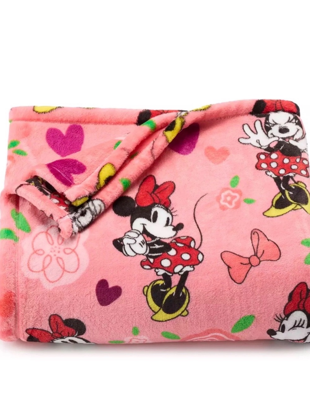 The Big One - Minnie Mouse Soft Throw Blanket Pink